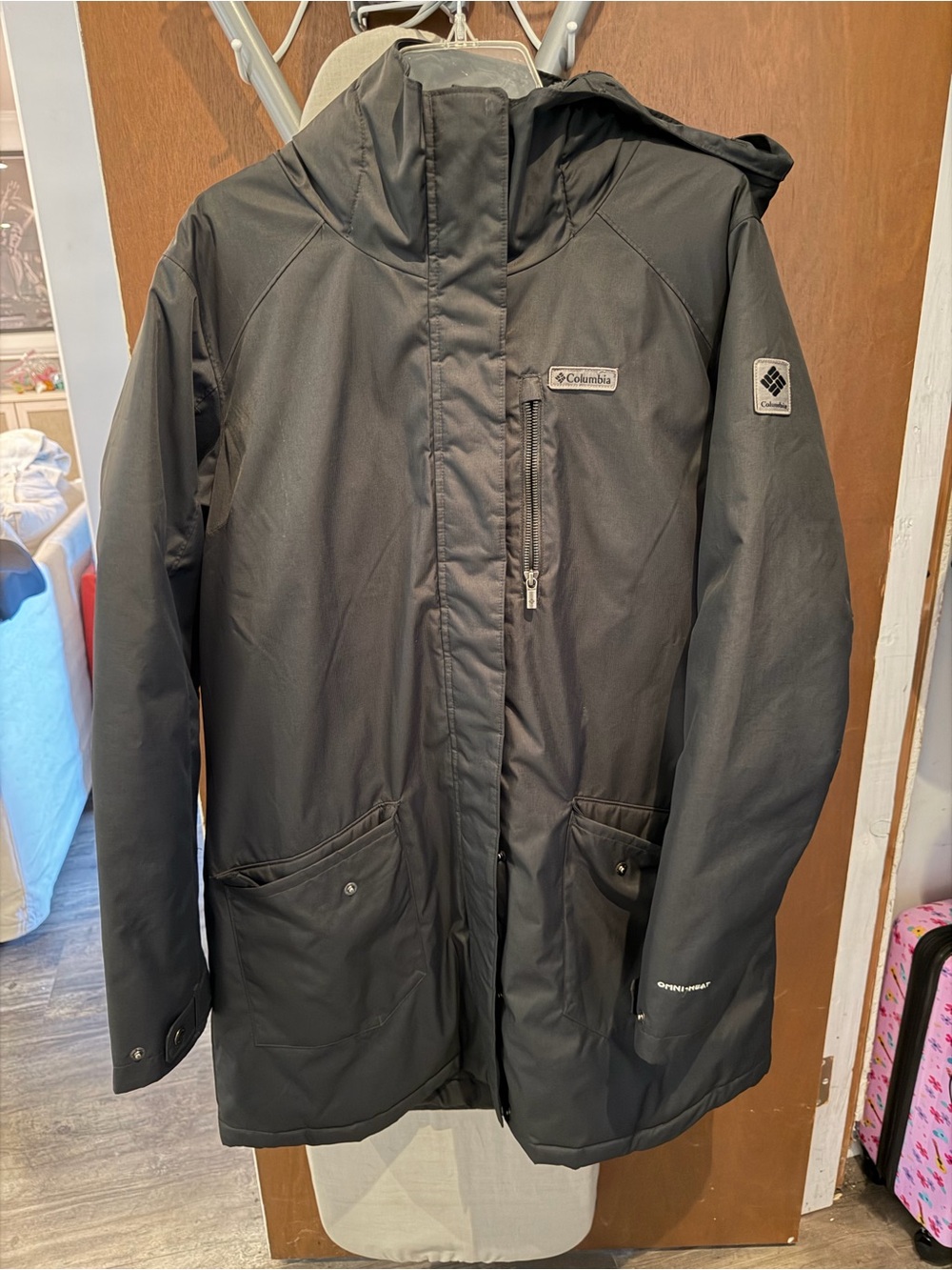 Columbia women’s Black Waterproof Hooded Jacket